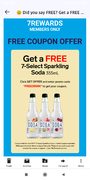 [7-eleven]7reward members only- FREE 7-Select Sparkling Soda