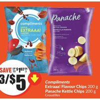 Compliments Extraaa! Favour Chips, Panache Kettle Chips