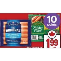 Maple Lodge Or Zabiha Halal Chicken Wieners