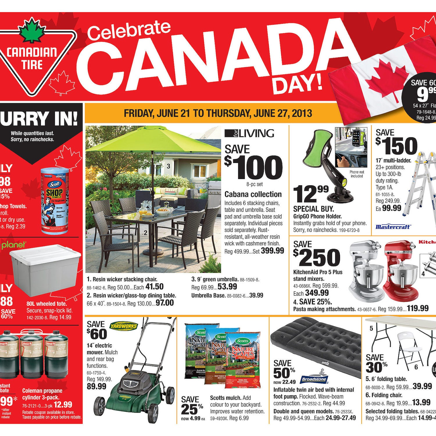 Canadian Tire Weekly Flyer 8 Day Event The Big Thanksgiving Sale Sep 27 Oct 4 Redflagdeals Com