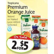 Tropicana Premium Orange Juice - 2/$5.00