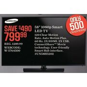 Samsung 58''Led Full HD 1080p TV - $799.99 ($490.00 off)
