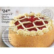 Longo's 8" Cherry Cheesecake Delight - $24.99