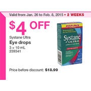 Systane Ultra Eye Drops - $14.99 ($4.00 Off)