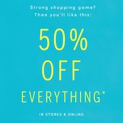 J.Crew Factory: Take 50% Off Everything In-Stores and Online!