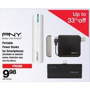 PNY Portable Power Banks for Smartphones - From $9.98 (Up to 33% off)