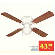 42" ceiling Fan - $43.98
