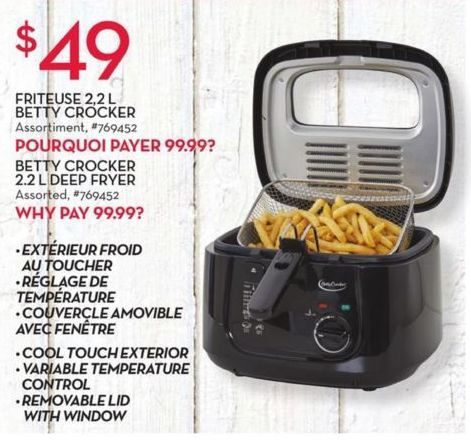 Betty crocker air on sale fryer