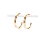 Twisted Open-end Hoop Earrings - $2.99 ($3.91 Off)