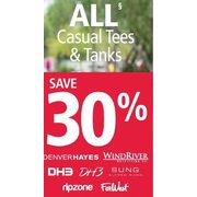 Denverhayes, Windriver, DHE, DH3, Sung Alfred Sung, Ripzone, Farwest All Casual Tees & Tanks - 30% off