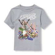 Toddler Boys Short Sleeve 'catastrophe Run For Your 9 Lives' Catzilla Graphic Tee - $4.00 ($6.95 Off)