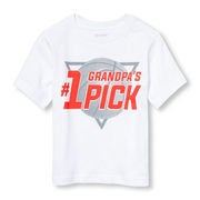 Toddler Boys Short Sleeve 'grandpa's 1 Draft Pick' Basketball Graphic Tee - $3.00 ($7.95 Off)