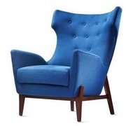 Dwellstudio Lindstrom Accent Chair in Blue Tweed - $999.00 (50% off)