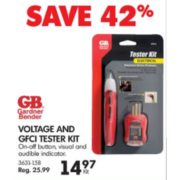 Voltage and GFCI Tester Kit - $14.97 (42% off)