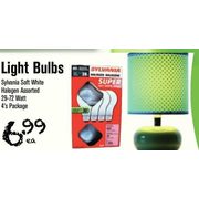 Halogen Light Bulbs Sylvania Soft White  - $6.99