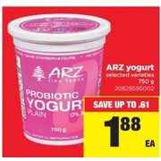 ARZ Yogurt - $1.88 (Up to $0.61 off)
