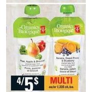 PC Organics Strained Baby Food Pouches  - 4/$5.00