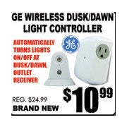 GE Wireless Dusk/Dawn Light Controller - $10.99