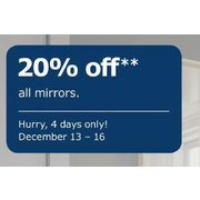 All Mirrors - 20% off