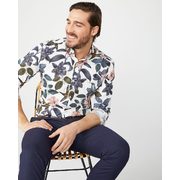 Tailored Fit Birds And Floral Dress Shirt - $29.95 ($49.95 Off)