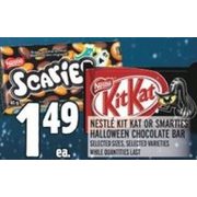 Nestle Kit Kat Or Smarties Halloween Chocolate Bar  - $1.49