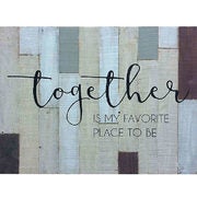 Bee & Willow™ Home "together" Sentiment 21-inch X 27-inch Wooden Wall Art - $17.14 ($17.15 Off)