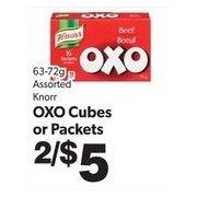 Knorr OXO Cubes Or Packets  - 2/$5.00