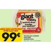Giant Value Sandwich Slices - $0.99 (50% off)