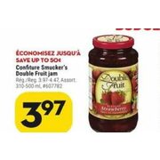 Smucker's Double Fruit Jam - $3.97 (Up to $0.50 off)