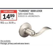 "Florence" Door Lever  - $14.99
