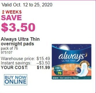Always overnight pads • Compare & see prices now »