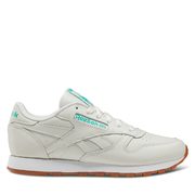 Reebok - Women's Classic Leather Sneakers In Off-white/green - $79.98 ($20.02 Off)