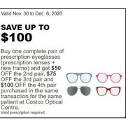 Eyeglasses - Up to $100.00 off