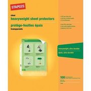 Staples Heavyweight Letter-Size Sheet Protectors, 100/Pk - $12.23 (20% off)