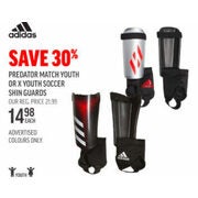 Adidas Predator Match Youth Or X Youth Soccer Shin Guards - $14.98 (30% off)
