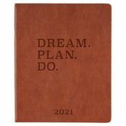 Eccolo Dream Plan Do 2021 Faux Leather Agenda In Brown - $11.69 ($11.80 Off)