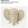 Elephant Wall Mounted Soft Plush - $29.97 (40% off)
