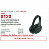 Sony WH-1000XM4/B Wireless Black Noise-Cancelling Headphones - $279.99 ($120.00 off)