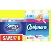 Cashmere Bathroom Tissue Sponge Towels Mega  - $9.99 (Up to $8.00 off)