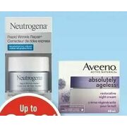 Neutrogena Rapid Wrinkle Repair, Aveeno Absolutely Ageless or Zero Facial Moisturizers - Up to 30% off