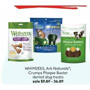 Whimzees, Ark Naturals, Crumps Plaque Buster Dental Dog Treats - $9.89-$36.89 (10% off)