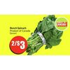 Bunch Spinach - 2/$3.00