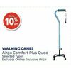Airgo Comfort-Plus Quad Walking Cane - Up to 10% off