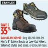 Stanley Men's 8" Safety Boots Or Low-Cut Hikers - $87.49-$109.99 (Up to 35% off)