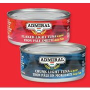 Admiral Chunk Light or Flaked Light Tuna - $0.99