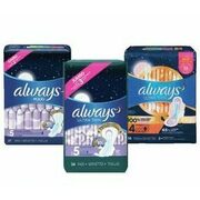 Always Pads or Liners or Tampax Tampons  - $9.99/pkg