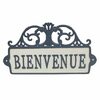 Bee & Willow™ Bienvenue Cast Iron Wall Sign In Blue/white - $23.99 (8 Off)