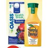 PC, Simply Orange Juice or Oasis Juice Blends - $3.79