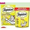 Temptations Creamy Purrrr-Ee or Mega Pack Cat Treats - 2/$7.00