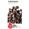 Coffee Beans - $2.60/100g (15% off)
